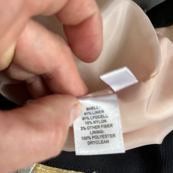 Loft LINEN floral skirt size 2 fully lined - Picture 4 of 4